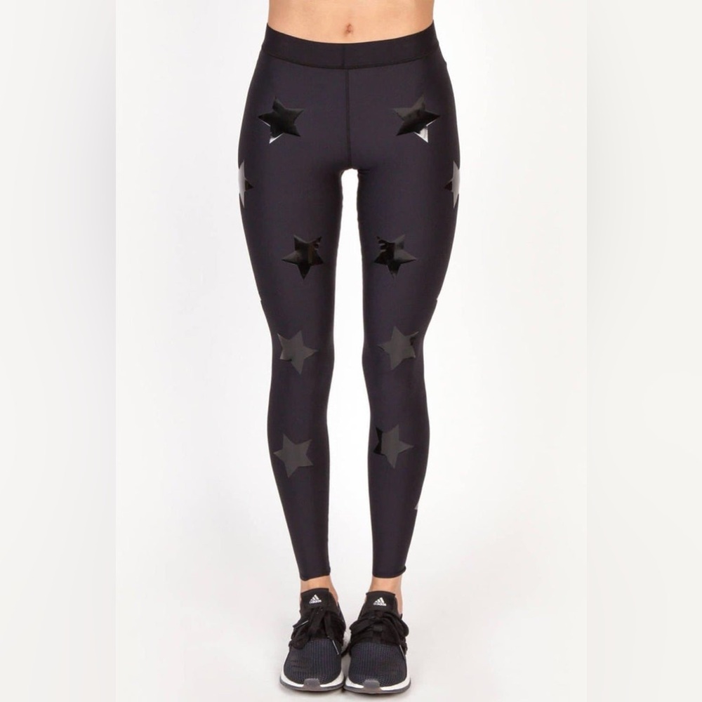 Ultracor Lux Knockout Star-Print Ankle Leggings S Black Compression Shape-wear